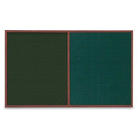 United Visual Products Enclosed Corkboard, 1 Door, 18"x24", 4" Fra UV3400-SATIN-AMETHY